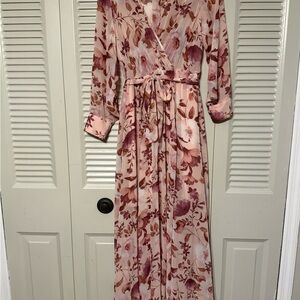 Kate and Lily floral chiffon maxi dress